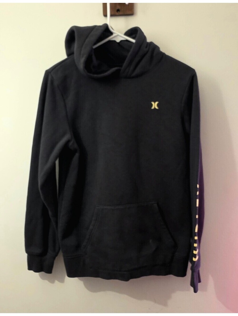 Hurley Women’s XL 18/20 Black Mountain Graphic Pullover Hoodie Sweatshirt
